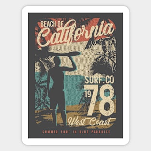 Beach Of California Sticker